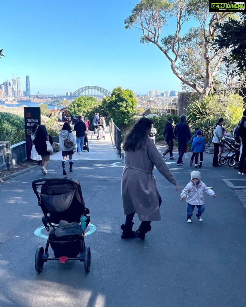 Evelyn Sharma Instagram - This is what most of the zoo visit looked like: trying to catch my wild toddler and wiping snotty winter noses… 😅 but the way her little face lights up when seeing a giraffe 🥰 it’s everything! #momlife #momlifebelike #lifewithatoddler #torongazoo #bestdayever