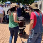 Evelyn Sharma Instagram - 📸 caught exchanging gardening tips with @costasworld at the #chinchillawatermelonfestival 👩🏻‍🌾🌻 #aussielife #mygarden #gardening #finallymyhusbandtookapic #watermelonfestival #evelynsharma #costa #gardeningaustralia Australia