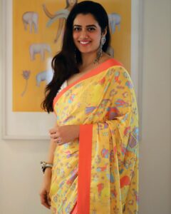 Girija Oak Instagram - Before Sunrise. #QuirkRani #SareeLove @thequirkbox x @girijaoakgodbole