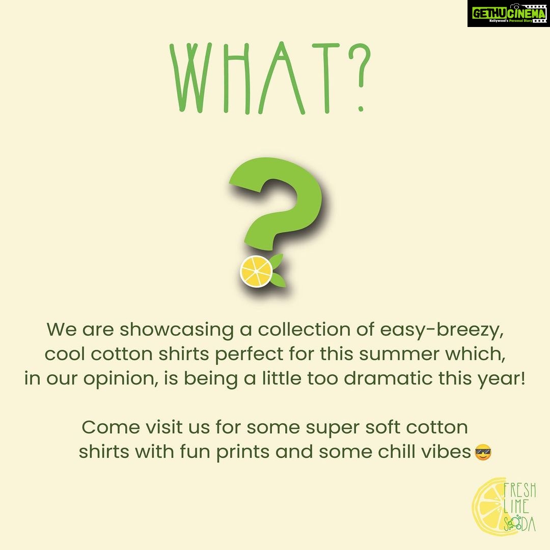 Girija Oak Instagram - Hello Peeps! We are back with another event! 😍 The summer is getting hotter and we want to cool it down a little! We are hosting a showcase event that will spotlight our collection of bright, comfortable summer shirts to make your wardrobe ‘Summer ready’! #freshlimesoda #cotton #handmade #cottonshirts #handblockprinted #summer #event #summerclothes #summervibes #exibition