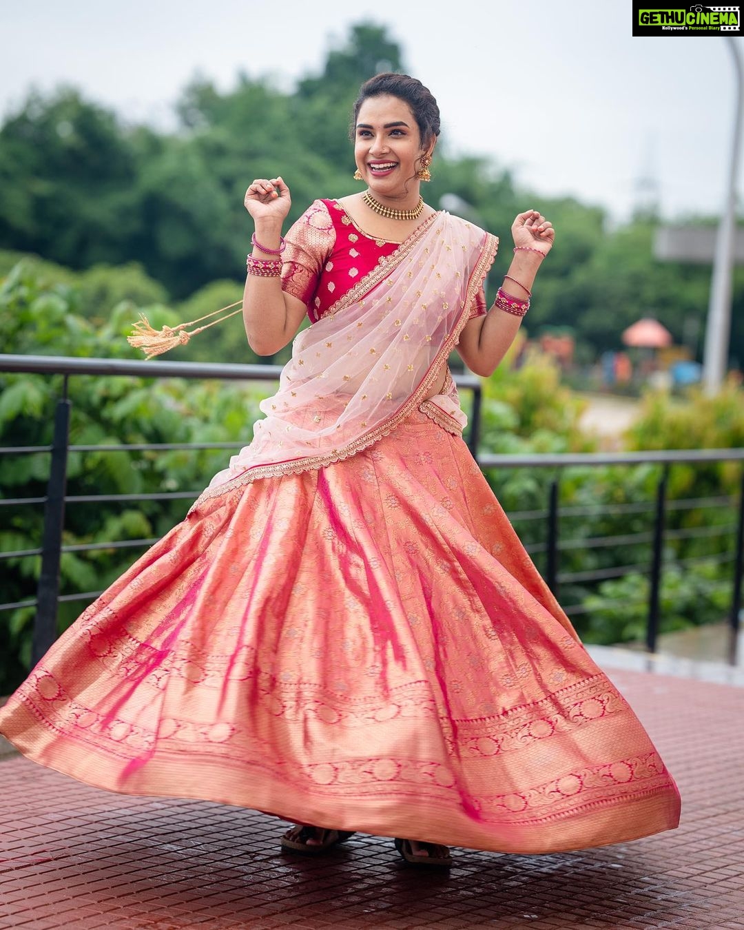 Hari Teja Instagram - 💖 wearing 💖 @aninaboutique1 💖PC💖 @whoisindrasena