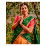Hari Teja Instagram - Andariki Vinayaka chaviti Subhakanshalu🙏 wearing: @labelvishwa Jewellery: @bcos_its_silver Styled by : @hemamanohar1 PC: @ekorphotography ❤️ #festivevibes #langavoni #shootlife #traditional #love #peace #happiness ❤️