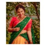 Hari Teja Instagram - Andariki Vinayaka chaviti Subhakanshalu🙏 wearing: @labelvishwa Jewellery: @bcos_its_silver Styled by : @hemamanohar1 PC: @ekorphotography ❤️ #festivevibes #langavoni #shootlife #traditional #love #peace #happiness ❤️