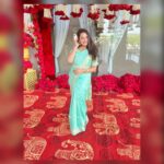 Hari Teja Instagram - Jaipur dairies ❤️ #weddingsaagha #santosh&amogha #saree #love #traditional #happiness #freindswedding #udaipur Thank u @shriyanibyvaishnavi for this lovely saree💙💙