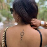 Hari Teja Instagram - I have the universe in me …♥️ #selflove♥️ got inked finally …my first tatto with my forever … @nithya_hari ♥️ #sun #moon #stars #solace #peace ✌️