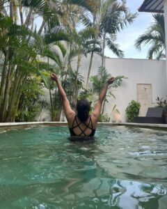 Hari Teja Instagram - Bali♥️ day #1 ♥️ #bhoomitallli #vacation #love #peaceful #happiness ♥️