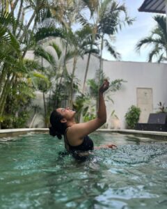 Hari Teja Instagram - Bali♥️ day #1 ♥️ #bhoomitallli #vacation #love #peaceful #happiness ♥️