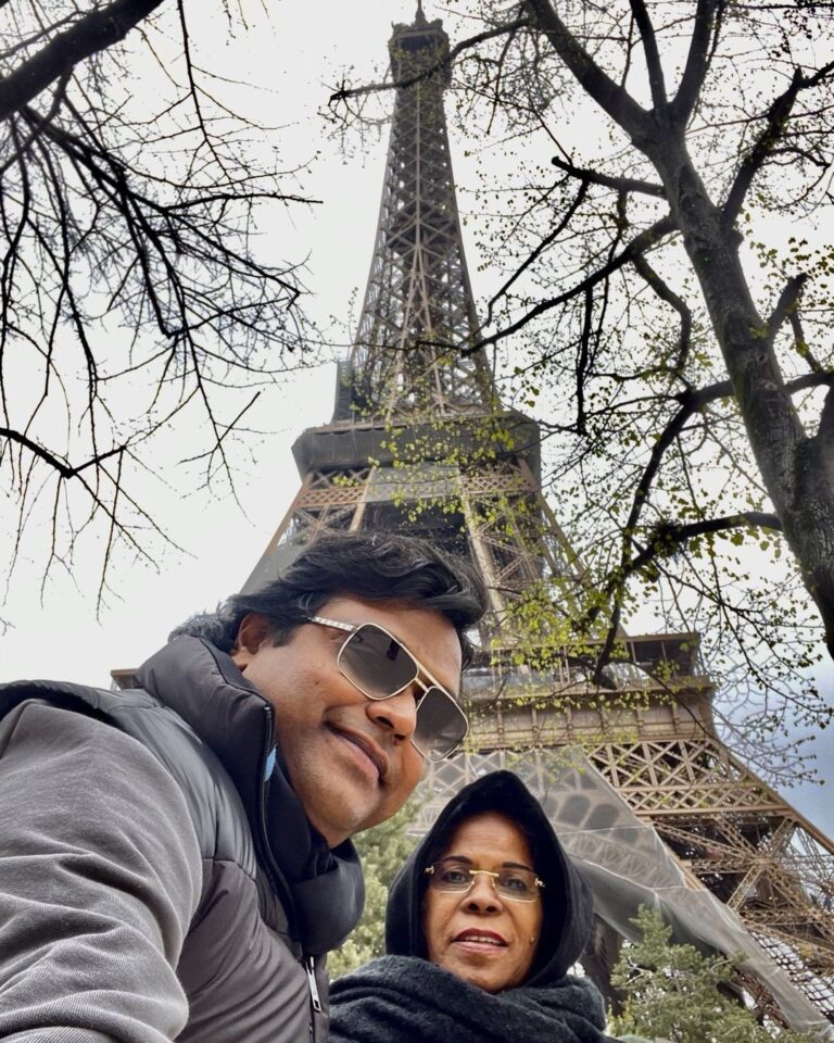 Harris Jayaraj Instagram - Feeling blessed to travel and spend some quality time with my mother in Europe. Luv you amma.