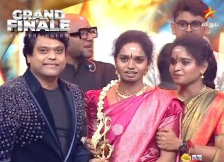 Harris Jayaraj Instagram - Congratulations Aruna 🎁! The title winner of @vijaytelevision #supersingerseason9. @mediamasons @ravoofa.h.k @aruna_ravindran
