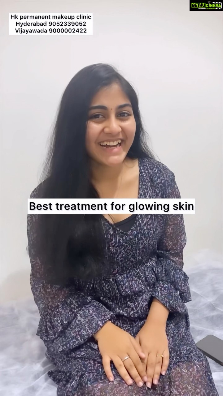 Hasini Anvi Instagram - “Thankyou @hk.permanentmakeup clinic for giving me such great results “ says one of our pretty client @hasini_anvi who takes permanent laser hair reduction and glowup sessions from us . Contact 9052339052 for more details