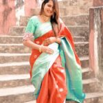 Himaja Instagram – This Beautiful Saree by @almara_by_aishwarya #trendingreels #trending #trendingsongs #melody #saree #sareelove