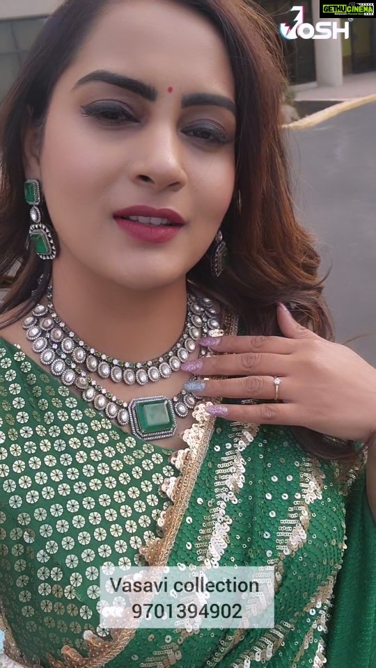 Himaja Instagram - Jewellery By @vasavicollection Outfit by @silverknotsstudio @JOSHAPP.TELUGU @OFFICIALJOSHAPP #JOSHAPP #joshmeinaaja #officialjoshapp