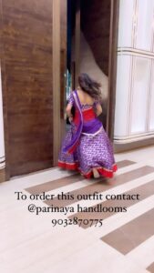 Himaja Instagram - This Beautiful Outfit From @parinaya_handloom_sarees For orders contact 9032870775 #designerwear #lehenga