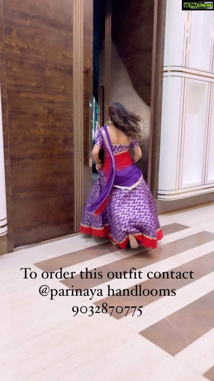 Himaja Instagram - This Beautiful Outfit From @parinaya_handloom_sarees For orders contact 9032870775 #designerwear #lehenga