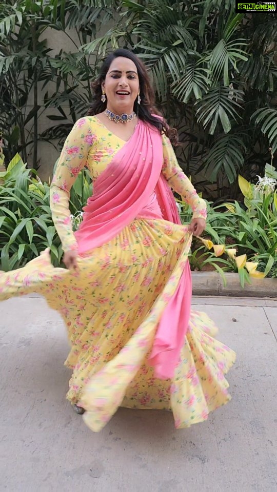 Himaja Instagram - 😜 Outfit Designed By @ishafashionhouse #designerwear #lehenga