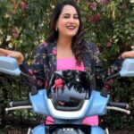 Himaja Instagram - My experience at TVS IQube Mega Delivery Event at Hyderabad was Super where I witnessed the delivery of over 200 TVS iQube Electric Scooters and that's not surprising because TVS iQube Electric is also Leading in the 2 wheeler Electric Vehicle category in Telegana because of their Brand Relaibility, Trust built over the years along with Providing Superior Customer Service. The TVS iQube comes in 3 variants TVS iQube TVS iQube S TVS iQube ST With Super Cool Features like - Navigation assist - Live Tracking - Remote Charging status - Incoming Call Alert - DND mode - Music Control - Reverse parking assist and many more. So what are you you waiting for? BOOK YOUR TEST RIDE TODAY @TVSiQube #TvsiQubeMegaDelivery #SmartlySimple
