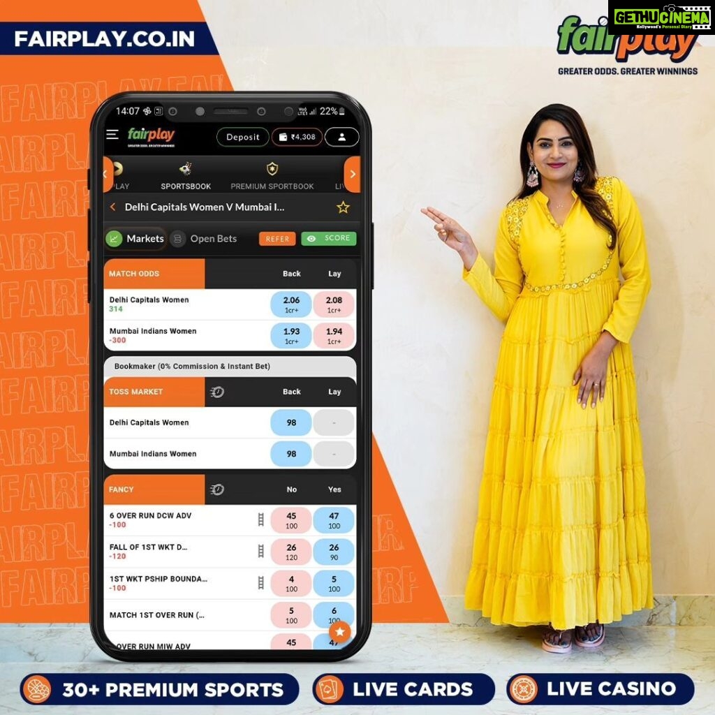 Himaja Instagram - Use Affiliate Code HIMAJA300 to get a 300% first and 50% second deposit bonus. This Women's Premiere League, watch the matches LIVE on FairPlay- free of cost, ad free and faster than TV! Win BIG in the debut season of the WPL by betting at the best odds in the market only on FairPlay. 🎁 Greater odds = Greater winnings 💰 Instant withdrawals within 10 mins 24*7 💲 Exciting loyalty, referral and other bonuses 👩🏻‍💻 24*7 customer support #fairplayindia #fairplay #safebetting #sportsbetting #sportsbettingindia #sportsbetting #cricketbetting #betnow #winbig #wincash #sportsbook #onlinebettingid #bettingid #bettingtips #premiummarkets #fancymarkets #winnings #earnnow #winnow #getsetbet #livecasino #cardgames #betsetwin #womenspremiereleague #wpl #womenincricket #cricketlovers #fpbook