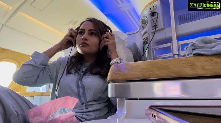 Himaja Instagram - Can’t wait to see you all at NATS in USA & Thank you @emirates for your surprise complementary sleepwear .. #nats #natstelugusambaralu #excited #newjersy #newyork #emirates Newjersey