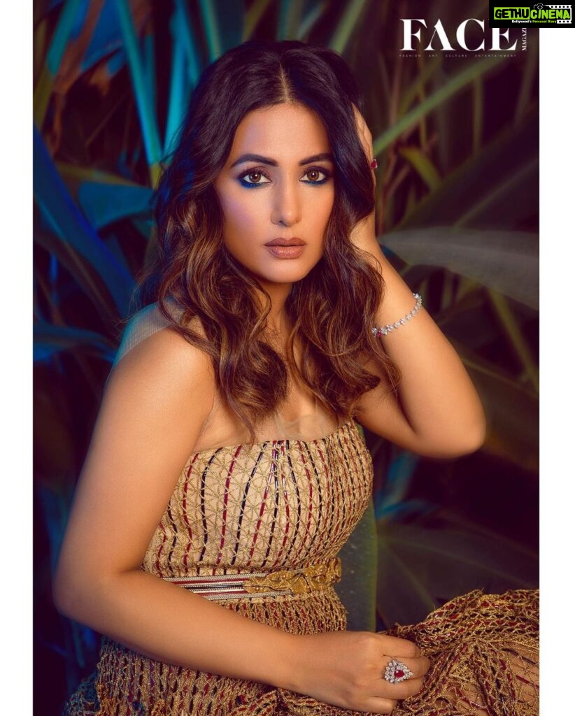 Hina Khan Instagram - 🤎 Face of the Month for: @facemag.in Publisher: @harshithundet Creative Director: @farrahkader Photographed by: @thebhupeshkalal Stylist: @sameerkatariya92 Makeup Artist: @kanika.world Hair Stylist: @dynamitepikachu Asst. MUAH: @kayceesbeauty_bykritika Asst Creative Director: @haaute Interview by: @tanishka.juneja Location: @hotel_saharastar Coordinated by: @volokal Artist Management: @stellaartalent Wardrobe Jewellery: @jawahriiofficial Outfit: @geishadesigns Sunglass: @bavincis.official Heels: @londonrag_in www.facemagazine.in #FaceMagazine