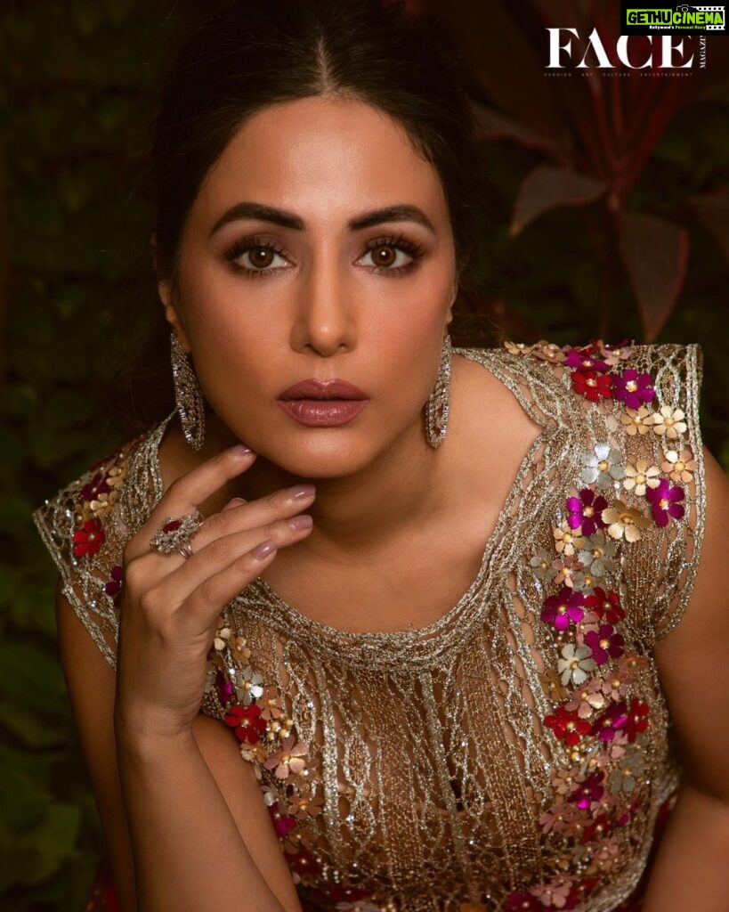 Hina Khan Instagram - 🌟 Celebrating a Star: @realhinakhan 🌟 Join us as we embark on an extraordinary journey, tracing the rise of a true icon in the entertainment industry - Hina Khan! ✨ From her humble beginnings to shining brilliantly on the silver screen, Hina has mesmerized audiences with her undeniable talent, versatility, and unwavering dedication. Hina's story is a testament to the power of dreams and sheer determination. With relentless passion and an unyielding spirit, she broke barriers, defied norms, and paved her way to the pinnacle of success. 🚀 CLICK ON THE LINK IN BIO TO READ FULL INTERVIEW Produced By: @facemag.in Publisher: @harshithundet Creative Director: @farrahkader Photographed by: @thebhupeshkalal Stylist: @sameerkatariya92 Makeup Artist: @kanika.world Hair Stylist: @dynamitepikachu Asst. MUAH: @kayceesbeauty_bykritika Interview by: @tanishka.juneja Location: @hotel_saharastar Coordinated by: @volokal Artist Management: @stellaartalent Asst. Creative Director: @haaute ON HINA Jewellery: @jawahriiofficial Outfit: @etashabyashajain PR: @thewisedesign #FaceMagazine #FaceMagazine #FaceOfTheMonth #HinaKhan #JourneyOfSuccess #ShiningBright #Inspiration #Icon #Trailblazer #Unstoppable #DreamBig #Passion #Talent #SilverScreen #Television #CelebratingStars Sahara Star , Mumbai