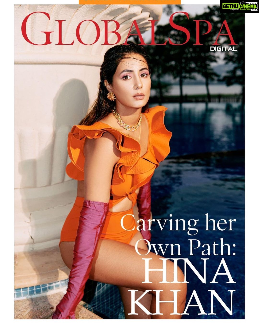Hina Khan Instagram - Carving her Own Path: Hina Khan ‘The medium does not matter, talent does’ stand rather relevant in the life of Hina Khan. Bold, unapologetic, and fierce, she has been reckoned to time and again break stigmas and make bold choices to carve a strong niche for herself in the industry. #GlobalSpa #GlobalSpaMagazine #WestinPowai #CoverShoot #NewCover #HHinaKhan Magazine- GlobalSpa (@globalspaindia) Chief Editor- Parineeta Sethi (@parineetasethi) Outfit - GUAPA @guaparesortwear Jewels- Viange Vintage @viangevintage Necklace & Bracelet- Valliyan @valliyan Gloves- Jubinav Chada @jubinavchadha_official Stylist - Sunakshi Kansal @kansalsunakshi Style Team - Siddhi Parekh @siddhi_p17 Himani Shukla - @himanishukla48 Makeup - Sachin Salvi @sachinsalvimakeupartist1 Represented by @merakii_talents Hair : Savita Sankpal @sankpalsavita Photographer ; Roy @leroifoto Location : @westinmumbaipowai PR Agency - BrandNBuzz @brandnbuzz Talent Management : @stellaartalent