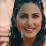 Hina Khan Instagram - This Baarish, your love is pouring all out on #BarsaatAaGayi 💛 @vyrloriginals @shaheernsheikh @javedmohsin_official @aditya_datt @stebinben @shreyaghoshal @themadphotographer