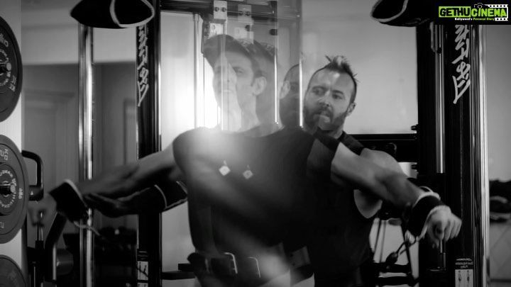 Hrithik Roshan Instagram - My friend and trainer Kris Gethin journeys back to his home in the US tom. With still 10 weeks more to go for the completion of our 2nd phase , and 6 months of intense hard work already behind us, I could not have been more satisfied , more charged , more driven and more at peace with the process than I am right now at this very moment. And that process by the way has very little to do with muscle and more to do with the heart and mind. And for that , I could not thank you enough Kris. Thank you for the integrity toward your work and the knowledge and wisdom you bring to the gym. The world needs more men like you. That’s for sure. Frankly I don’t know if I like working with you more for the transformations or more in hope that a little bit of that passion and energy rubs off on me :) Be well my friend. Onwards and upwards. And I shall see you soon. @krisgethin