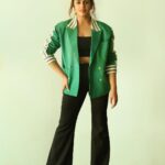 Huma Qureshi Instagram – 💚 

Styled by : @sanamratansi
Assisted by : @nirikshapoojary_ 
Jacket : @khhouseofkhaddar
Crop top and pants : @zara
Earring :  @myrhabyrhea 
Rings : @myrhabyrhea @inaya_accessories
Make Up : @krisann.figueiredo.mua 
Hair : @rakshandairanimakeupandhair
Photographer : @devsphotographyofficial