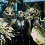 Huma Qureshi Instagram – Dark Night of the Soul 
I await 
For one glimpse of the divine 
Nocturnal beings 
Are roaming free 
It’s uncharted 
Madness chaos 
Yet I feel Free – by Huma Q 

I’m my dazzling look by @abujanisandeepkhosla @who_wore_what_when