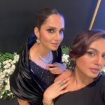Huma Qureshi Instagram – To my friend who is an inspiration to a whole generation of young girls & boys … This is the beginning of another glorious chapter my @mirzasaniar You bring your A game to every room that you walk in … I love you and admire you deeply . I first saw you live win Wimbledon in 2015 (a dream come true ) and since then our friendship has only grown ❤️🌟The only thing we fight over is our left profile while taking that selfie 😂 May we always discuss life , love , experiences , fight over selfie angles and laugh out loud ♾️ #Legend #inspiration #love #friendship