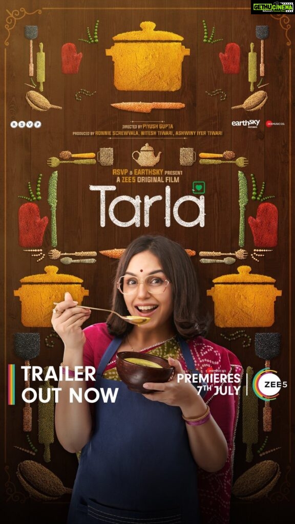 Huma Qureshi Instagram - It’s here !!! 🤍🤍🤍 Life mein kuch karne ki khaas recipe aap bhi note kar lijiye! Trailer out now! #Tarla on #ZEE5, premiers 7th July @mrfilmistaani @pglens @ronnie.screwvala @ashwinyiyertiwari @niteshtiwari22 @gautamved83 @pashanjal @hasanainhooda @varun.shetty.1840 @tarladalal @renudalalcooking @_sanjayshetty #SanjayDalal @deepak_dalal_official @rsvpmovies @earthskynotes @zee5 @zee5global