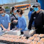 Huma Qureshi Instagram – Woke up today to go distribute 600 hot meals in Downtown LA .. My love and support to the hard working and dedicated team at @thegoodkarmala and @styledbyambika for doing the amazing work that they are doing feeding the homeless. To all my friends in LA and United States please support them with your time and resources.. this is a solid bunch of people doing some amazing work ❤️🧿✌🏻🙏🏻😇 #goodkarma #ramadankareem