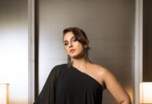 Huma Qureshi Instagram - Toto, I've a feeling we're not in Kansas anymore - Wizard of Oz Gown: @gauriandnainika Earrings: @qisbyashmeet Bracelets and rings: @thealchemystudio_in Styled by @dhruvadityadave Hair and make up by @rakshandairanimakeupandhair Photos by @rohan.foto