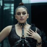 Huma Qureshi Instagram – Dark Night of the Soul 
I await 
For one glimpse of the divine 
Nocturnal beings 
Are roaming free 
It’s uncharted 
Madness chaos 
Yet I feel Free – by Huma Q 

I’m my dazzling look by @abujanisandeepkhosla @who_wore_what_when