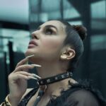 Huma Qureshi Instagram – Dark Night of the Soul 
I await 
For one glimpse of the divine 
Nocturnal beings 
Are roaming free 
It’s uncharted 
Madness chaos 
Yet I feel Free – by Huma Q 

I’m my dazzling look by @abujanisandeepkhosla @who_wore_what_when