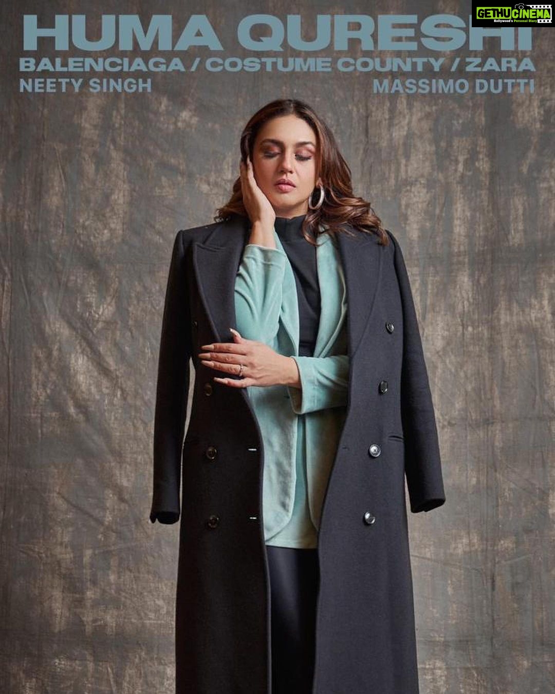 Huma Qureshi Instagram - Best foot forward 👠Skirt suit: @kostume_county Turtleneck: @zara Boots: balenciaga Earrings @thealchemystudio_in Styled by: @dhruvadityadave Hair and make up by: @manjarisinghofficial Photos by: @ankitchatterjee.official