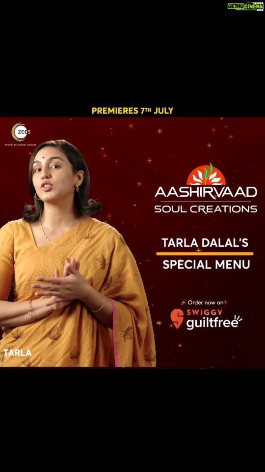 Huma Qureshi Instagram - Immerse yourself in the captivating synergy between @aashirvaadsoulcreations and #Tarla movie, where the art of vegetarian cuisine and healthy cooking merge to create pure magic. 💫 Delve into our specially curated #Tarla menu, available for you to enjoy at any time of the day! 😍 Our dishes are carefully crafted to be both wholesome and guilt-free, allowing you to savor delightful flavors without any reservations. Get ready to be mesmerized as the perfect fusion of taste and well-being unfolds, leaving you with an unforgettable dining experience. ♥️ Keep on ordering everyday wholesome goodness! Click the link in our bio to explore and indulge.😁 @mrfilmistaani @rsvpmovies @earthskynotes @zee5 @zeemusiccompany . . #AashirvaadSoulCreations #WholesomeGoodnessEveryday #Tarla #ComfortFood #ITC