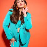 Huma Qureshi Instagram - The icing on the cake is here 🧁 #Tarla special… Thank you for all the love 💙 Credits for today’s look Styled by : @sanamratansi Assisted by : @nirikshapoojary_ @ankitha_chauhan @sr_styleco Pant suit - @rsr_ritirahulshah Earrings - @deepagurnani Rings : @misho_designs @houseofshikha Photographer : @ayushguptaphoto Hair : @rakshandairanimakeupandhair Make up : @ajayvrao721 Nails : @itssoezi