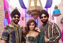 Ileana D'Cruz Instagram - Can’t wait to flaunt our Sab Gazab Diva @ileana_official with @goldkartz_official as we are getting closer to begin the Sab Gazab Adventure! So here’s to a sneak peek from the sab gazab sets. #SabGazab #12thApril2023 @badboyshah @sumeetsinghm @unisysinfosolutions #sagahits #sagamusic #unisys