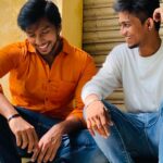 Irfan Instagram - When I was a Kid , I wished I could be a guy like you ! ❤️ I was Awestruck with all your Girl fans All around ! You seemed to be a HERO to me ! I never imagined that I would be sharing screen space with you annae ! What makes it Even more special is that We would be celebrating our Bday on the same day as well ! The day I’ll cherish all through my life ! As always Love you @irfan999__ annae with all my heart ! 🥺❤️ Pc - @parvez_musharaf__ 🤍 @disneyplushotstartamil @myk3gang #vasanth #jerry #kanakanumkalangal #november29 #brother #love #shootingspot SKR Engineering College