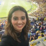 Isha Chawla Instagram - Just wanted to get it out of my system so here it goes . In my previous post I may have cursed the universe too strongly . The fan in me was so hurt for not being there for the final match , which also looked like @mahi7781 ‘s final match … so I made a wish and prayed real hard for Dhoni’s win , but the gods took it too seriously . It rained and rained and the match. Was postponed to 29th , which meant I could watch it live . It was all last minute how I reached Ahmedabad is another story but I just couldn’t believe my stars that I was there . Well I witnessed the most nerve wrecking match … absolutely crazy . The fun of being at the stadium is something everyone must witness . I had gone there alone but soon there were two boxes/stands full of people who felt like family . I’m a superstitious cricket lover , so people weren’t allowed to move some weren’t allowed to stand some weren’t allowed to sit . Infact I watched the entire match standing , but if that got us the cup … why not . An absolutely glorious night extended due to the rains , but only to make it even more fun . Well in the end I just want to say …. KISSI CHEEZ KO AGAR DIL SE CHAHO TO POORI KAYNAT USE TUMSE MILANE KI. KOSHISH MEIN LAG JAATI HAI … and so it did . 🖤 #cricket #dhoni #fanpower #gratitude #indebtedtotheuniverse