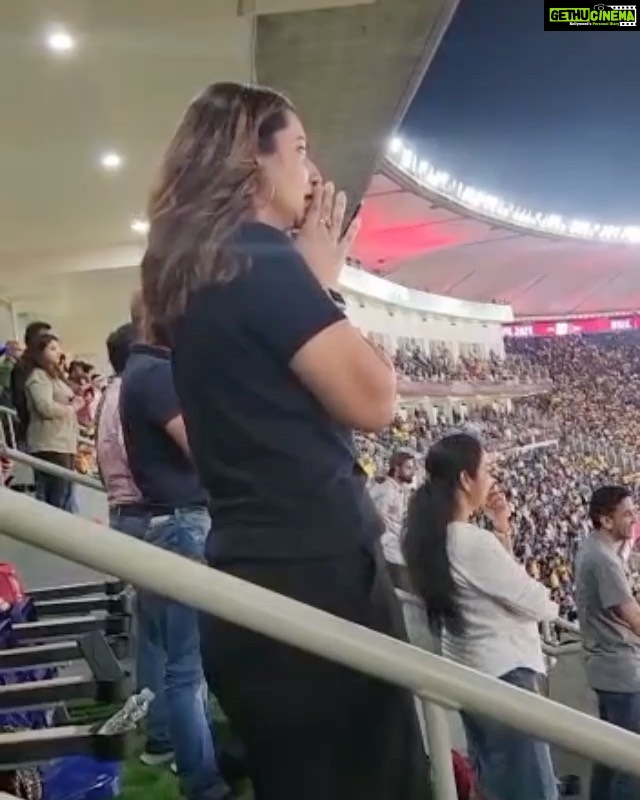 Isha Chawla Instagram - Just wanted to get it out of my system so here it goes . In my previous post I may have cursed the universe too strongly . The fan in me was so hurt for not being there for the final match , which also looked like @mahi7781 ‘s final match … so I made a wish and prayed real hard for Dhoni’s win , but the gods took it too seriously . It rained and rained and the match. Was postponed to 29th , which meant I could watch it live . It was all last minute how I reached Ahmedabad is another story but I just couldn’t believe my stars that I was there . Well I witnessed the most nerve wrecking match … absolutely crazy . The fun of being at the stadium is something everyone must witness . I had gone there alone but soon there were two boxes/stands full of people who felt like family . I’m a superstitious cricket lover , so people weren’t allowed to move some weren’t allowed to stand some weren’t allowed to sit . Infact I watched the entire match standing , but if that got us the cup … why not . An absolutely glorious night extended due to the rains , but only to make it even more fun . Well in the end I just want to say …. KISSI CHEEZ KO AGAR DIL SE CHAHO TO POORI KAYNAT USE TUMSE MILANE KI. KOSHISH MEIN LAG JAATI HAI … and so it did . 🖤 #cricket #dhoni #fanpower #gratitude #indebtedtotheuniverse