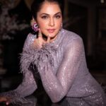Isha Koppikar Instagram - Leaving my trail of glitter wherever I go ✨ Jewelry - @renuoberoiluxuryjewellery Outfit - @neeturohra_india Boots - @ysl Make up - @pradeep_nohate Hair - @shab_qureshi786 Video/photo - @shaurya_bajpai #filmfare @filmfare