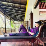 Isha Koppikar Instagram - Rianna and I just sat silently while we soaked ourselves in nature before going for a herbal massage. So calming while connecting with nature. #nature #meditation #calming #relaxing #likemotherlikedaughter #calm #incredibleindia #indiantourism #indiapictures #indiaclicks #morning #happyholidays