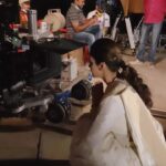 Isha Koppikar Instagram - Here’s a BTS from the sets of “Love You Loktantra” shot by my team. This is exactly how I begin every shoot day - by praying and expressing immense gratitude. #loveyouloktantra #behindthescenes #gratitude #prayer #lightscameraaction #magic #shooting #shootdiaries #reels #feelitreelit