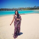 Kaniha Instagram - Taking those six yards of beauty across the seas! Flaunting my saree wherever I go! #sixyardsofelegance #saree #sareelove #Maldives #loveyourbody #holidays Sun Siyam Olhuveli