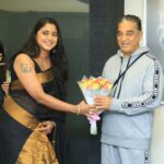 Kaniha Instagram - The OMG moment for me!! At #yoyk audio release. I stood there in awe, in adulation, admiration, respect totally speechless.. His energy and aura is something else❤️ He is Kamalhaasan for a reason. Thank you Sir. Thank you universe. Loveeeeee ya !! @ikamalhaasan Chennai, India