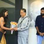 Kaniha Instagram - The OMG moment for me!! At #yoyk audio release. I stood there in awe, in adulation, admiration, respect totally speechless.. His energy and aura is something else❤️ He is Kamalhaasan for a reason. Thank you Sir. Thank you universe. Loveeeeee ya !! @ikamalhaasan Chennai, India