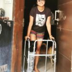 Kaniha Instagram - Learning to balance with these new boots! #balancingact #anklefracture One week down 5 more to go!! #nevergiveup #healingtime #recovery #keepthatsmileon Chennai, India