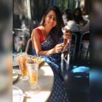 Kaniha Instagram - Disconnect and enjoy your own company' ❤️💙❤️ #sareelove #sixyardsoflove #memyself #lifeisbeautiful #saycheers